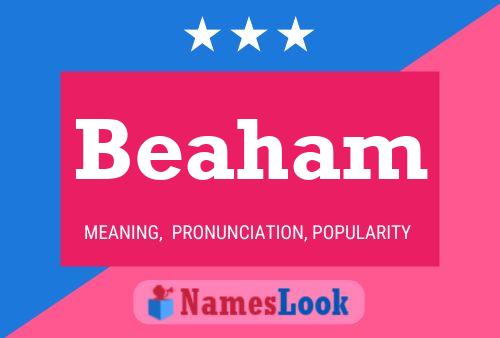 Beaham Name Poster