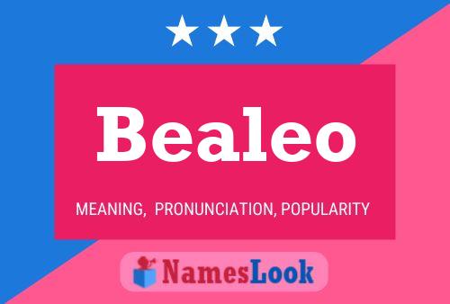 Bealeo Name Poster