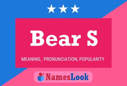 Bear S Name Poster