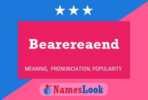 Bearereaend Name Poster