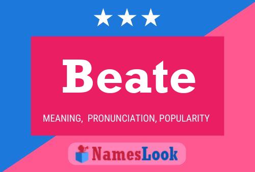 Beate Name Poster