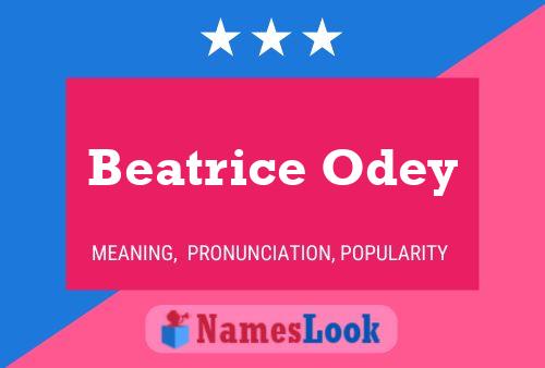 Beatrice Odey Name Poster