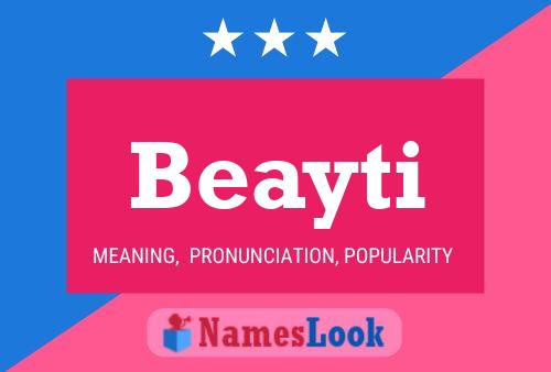 Beayti Name Poster