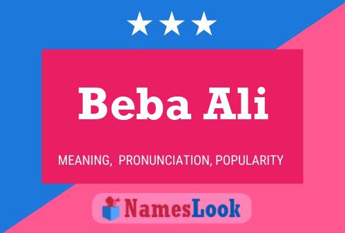 Beba Ali Name Poster