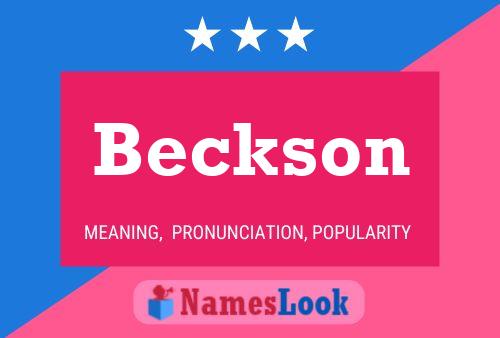 Beckson Name Poster