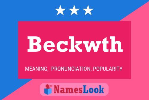 Beckwth Name Poster