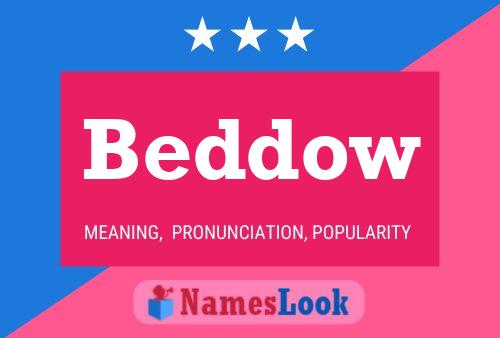 Beddow Name Poster