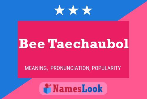 Bee Taechaubol Name Poster