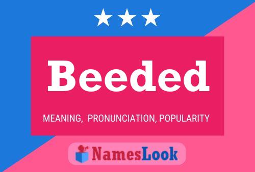 Beeded Name Poster