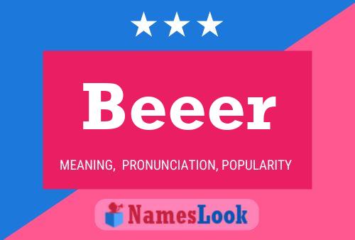 Beeer Name Poster