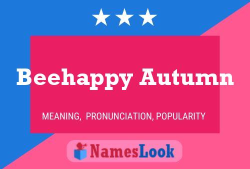 Beehappy Autumn Name Poster