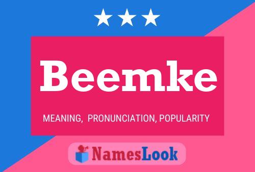 Beemke Name Poster