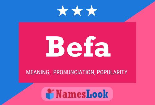 Befa Name Poster