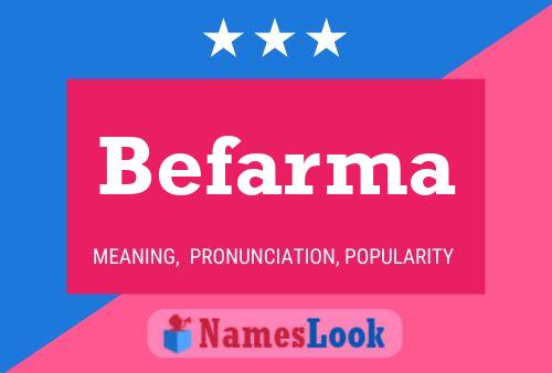 Befarma Name Poster