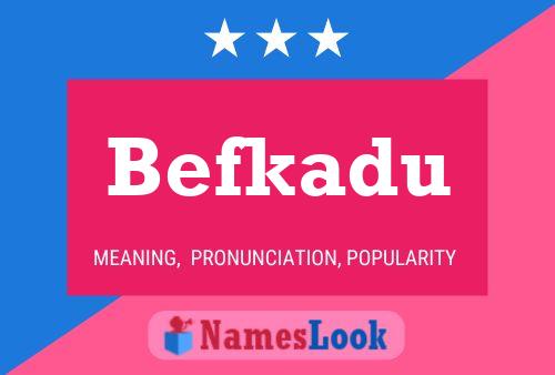 Befkadu Name Poster