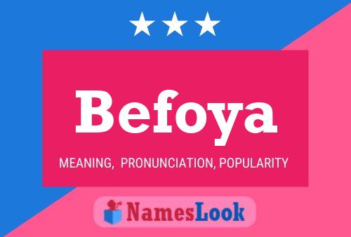 Befoya Name Poster