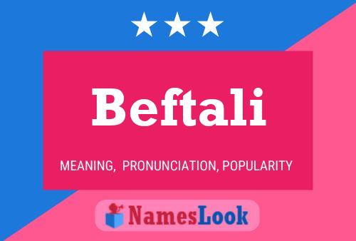 Beftali Name Poster