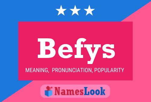 Befys Name Poster