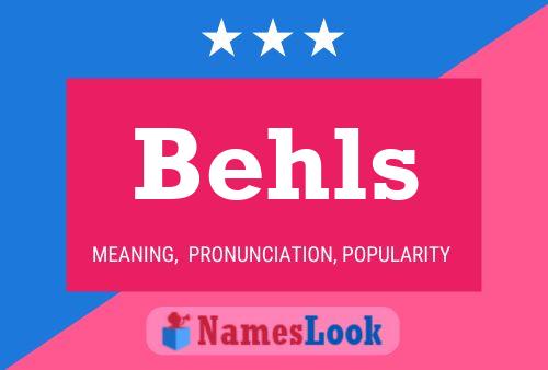 Behls Name Poster