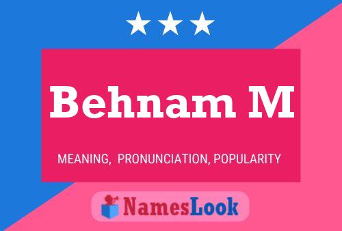 Behnam M Name Poster