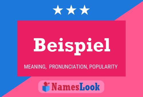 Beispiel Name Poster