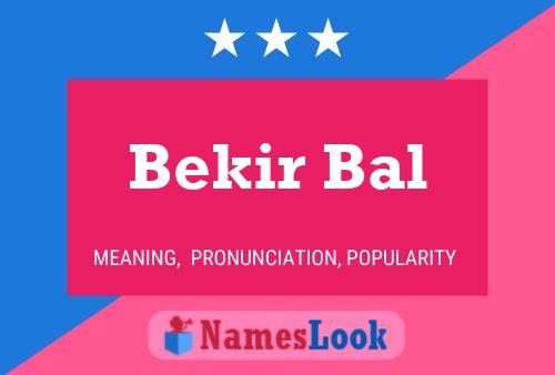 Bekir Bal Name Poster