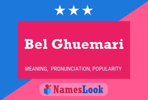 Bel Ghuemari Name Poster