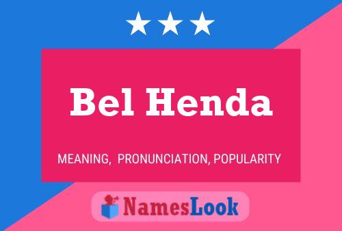 Bel Henda Name Poster