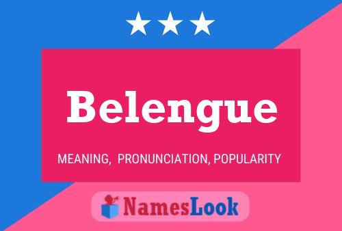 Belengue Name Poster