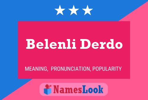 Belenli Derdo Name Poster