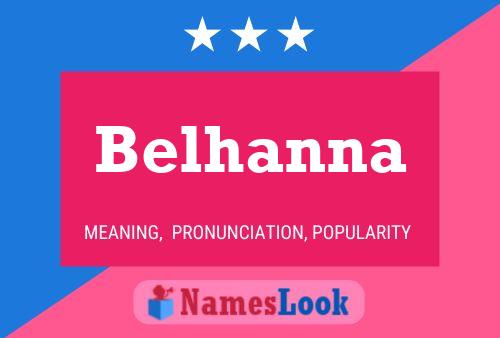 Belhanna Name Poster