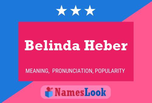 Belinda Heber Name Poster