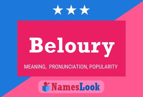 Beloury Name Poster