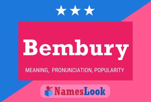 Bembury Name Poster