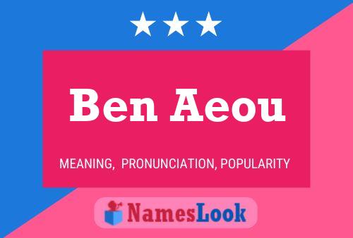 Ben Aeou Name Poster