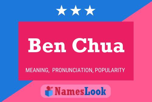 Ben Chua Name Poster