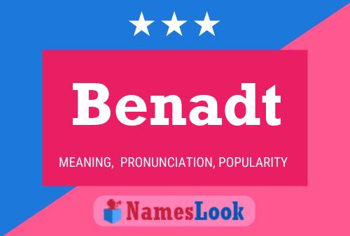 Benadt Name Poster