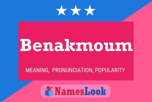 Benakmoum Name Poster