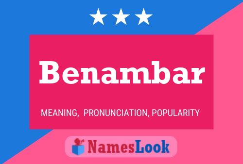 Benambar Name Poster