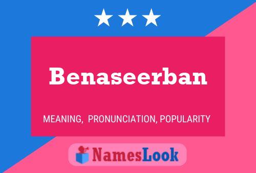 Benaseerban Name Poster