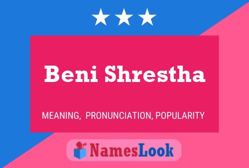 Beni Shrestha Name Poster