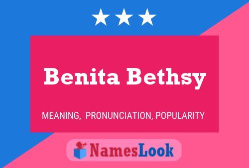 Benita Bethsy Name Poster