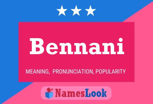 Bennani Name Poster