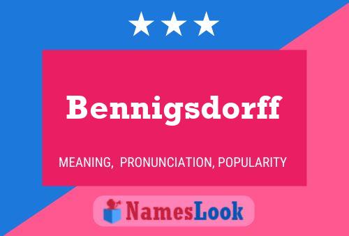 Bennigsdorff Name Poster