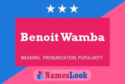 Benoit Wamba Name Poster