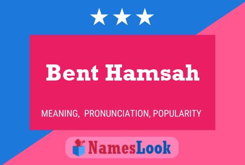 Bent Hamsah Name Poster