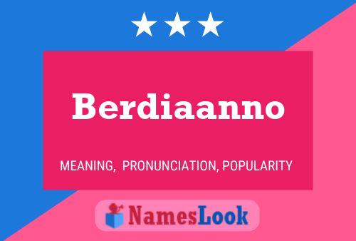 Berdiaanno Name Poster