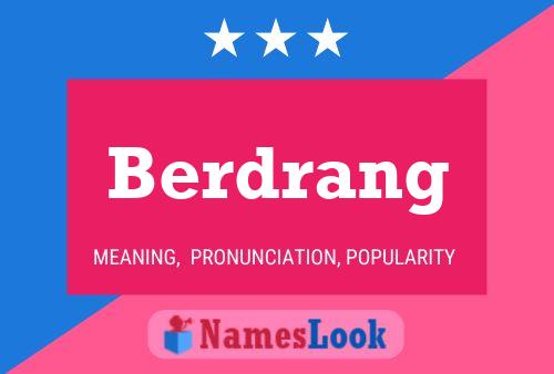 Berdrang Name Poster