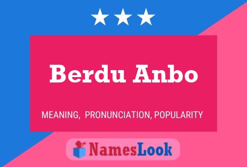 Berdu Anbo Name Poster