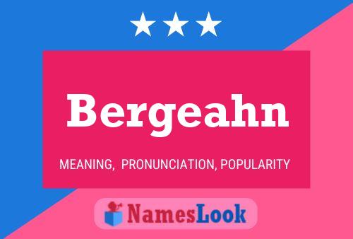 Bergeahn Name Poster